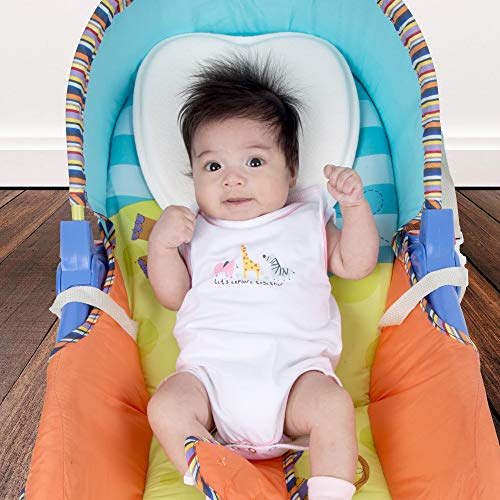 Premium Memory Foam Baby Pillow 2 Covers & Sleep Guide eBook Prevent Flat Head Syndrome