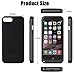 iPhone 7 Plus Battery Case, Bovon 4000mAh Ultra Slim Rechargeable Extended Charging Case Battery Pack Portable Backup Power Bank Case with Kickstand for Apple iPhone 7 / 6S / 6 Plus 5.5 inch (Black)