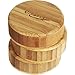 Timber Tops - Bamboo Wood Regular-Mouth Mason Jar Storage Lids with Silicone Seal - 3 Pack - Regular