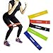 FIXBODY Exercise Loops Resistance Bands for Home Fitness, Stretching, Pilates, Yoga, Rehab, Physical Therapy and More with Instruction Guide (Multi Color-5 Pack)