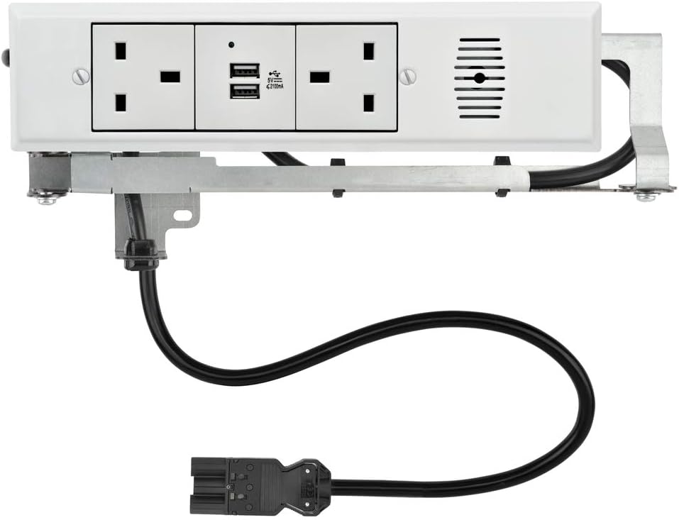 Style Drawer Drawer Trio UK inDrawer Powering Socket 2 Outlets & 2