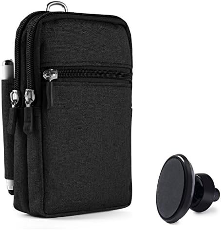 Black Protective Drop Proof Pouch Carrying Bag Case fits Samsung Galaxy Note 8 Galaxy S8 Plus Air Vent Magnetic Car Mount