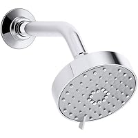 Kohler Awaken G110 Duschkopf – Mattschwarz, 3 Sprüharten, 2,5 L/min, Mit MasterClean Oberfläche