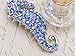 Alilang Aurora Borealis Crystal Rhinestone Seahorse Fish Convertible to Pendant Animal Brooch Pin