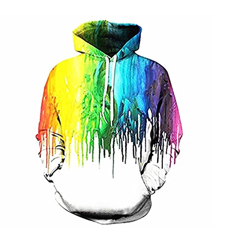 Women 3D Printed Drawstring Pockets Sweatshirt Hoodie Hooded Sweatshirt