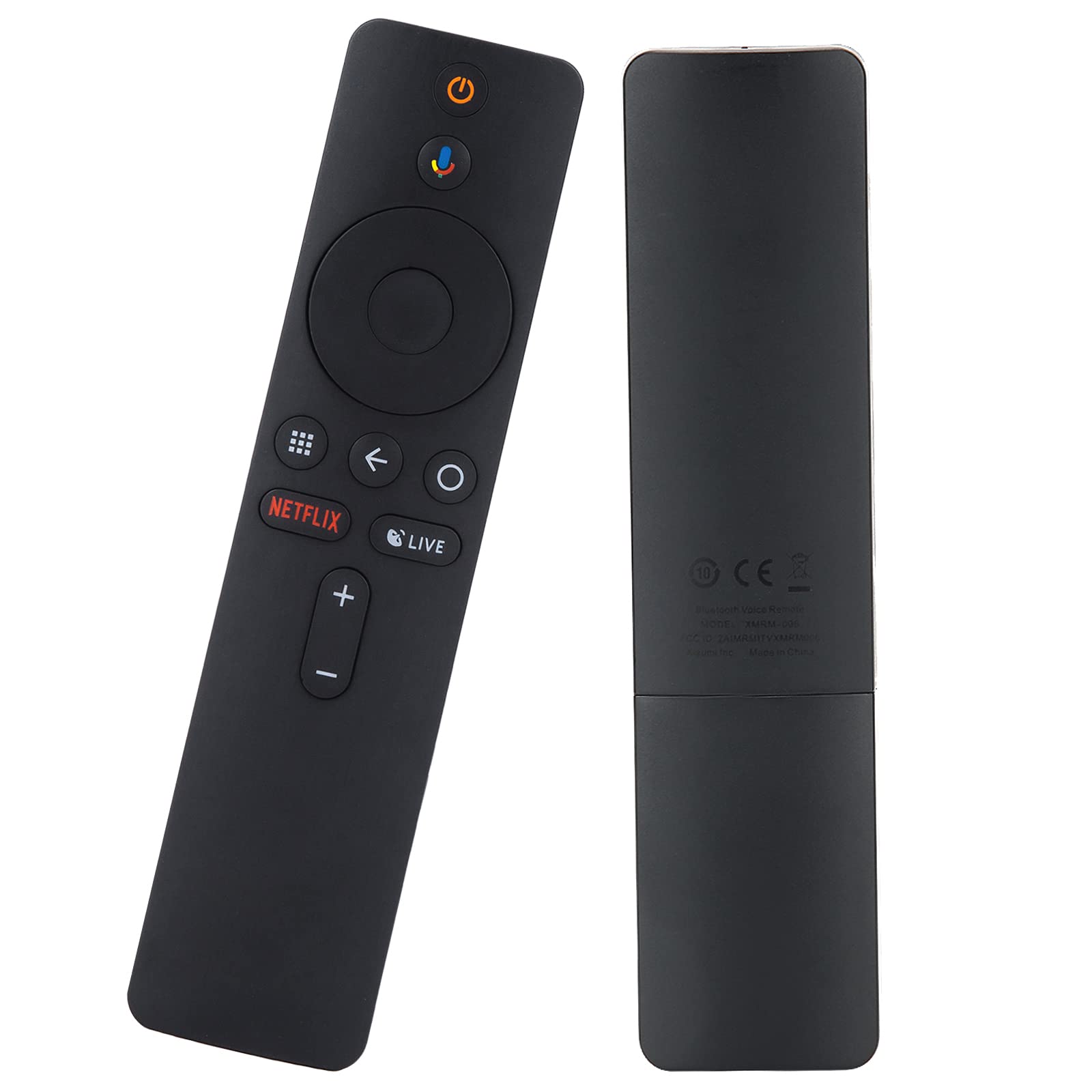 Voice Remote Control for Xiaomi Mi Box S, Replacement Smart Bluetooth Voice TV Remote Control for Mi Box S/Mi Box 4X/Mi TV, Black