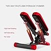 LJYLF-Mini-Fitness-Hydraulic-Stepper-Men-and-Women-Stepper-Cardio-Exercise-Trainer-Monitor-and-Resistance-Bands-Stepper-Exercises-EquipmentRed LJYLF Mini Fitness Hydraulic Stepper, Men and Women Stepper Cardio Exercise Trainer, Monitor and Resistance Bands…