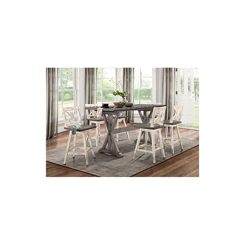 Homelegance Barstool (Set Of 2) Amsonia Counter Height Swivel Stool (2