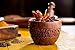 Rusticity® Wooden Mortar and Pestle | Pestle and Mortar Bowl, Herb Grinder for Spices | Handmade Round Manual Kharal Smasher | 4x4 in
