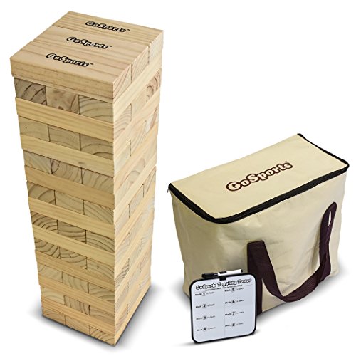 GoSports Giant Toppling Tower with Bonus Rules