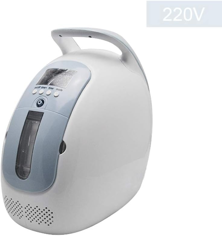 Denshine Portable Home Oxygen Generator / Concentrator White Square with Rechargeable Lithium Battery