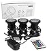 Pond Lights Remote Control Submersible Lamp [Set of 3] IP68 Underwater Aquarium Spotlight 36-LED Multi-color Decoration Landscape Lamp for Swimming Pool Fish Tank Fountain Water Rockery Grass Land