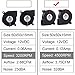 GDSTIME 2 Pack 50mm x 15mm 5015 12v 4500rpm DC Brushless Cooling Blower Fan