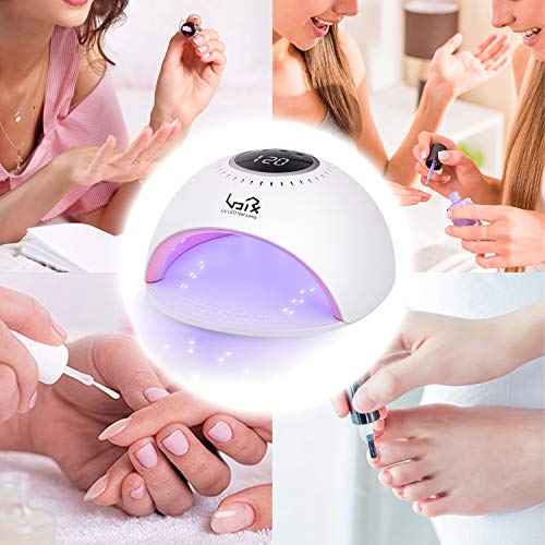 Urvoix UV LED Nail Lamp - 42 Light Beads LED 84W Nail Dryer Curing Lamp with Whitening Function, Automatic Sensor, 3 Timer, Touch Control Design for Nail and Toe Nail Gel Polish Salon - Thumbnail 5