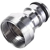 Walquicks 1PCS Dishwasher Faucet Adapter, Faucet Adapter Hose Converter Parts Stainless Steel Faucet Nozzle Adapter Dishwashe