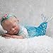 Paradise Galleries Mystic Mermaid Doll, 20 inch Reborn Baby Girl, Blonde Mohair & Actual Tail w/ Doll Armature, 4-Piece Set