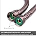 HOMEIDEAS Flexible Shower Hose Stretch 59-Inch to 79-Inch Stainless Steel Extra Long Shower Hose Replacement Handheld Shower Head Hose Extension, Oil Rubbed Bronze