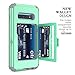WeLoveCase S10 Plus Wallet Case Defender Wallet Card Holder Cover with Hidden Mirror Three Layer Shockproof Heavy Duty Protection All-Round Armor Protective Case for Samsung Galaxy S10+ Plus Mint