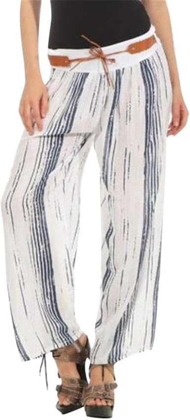 striped beach pants