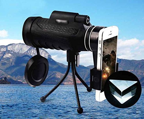 image for Hailyyea Monoculars Scope with Phone Clip and Tripod, 40x60 High Power