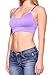 Barbra's 6 Pack Regular Size(Small-Large) Wirefree Yoga Bras with Removable Pads, Pink/Mint/Navy/Purple/White/Black