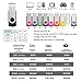 FEBNISCTE Flash Drive 1GB Memory Stick Bulk Pack of 10 Thumb Drives USB 2.0, Portable Jump Drive 1 GB Swivel Zip Drive Data Storage U Disk, Multipack Black Swivel Pen Drive with Led Indicator