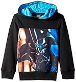 Star Wars Boys' Pullover or Zip Hoodie Sweatshirt, Sublimated Black, Medium/6