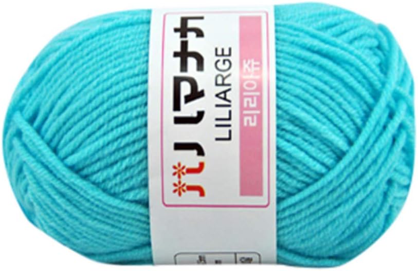 Clearance Sale! Yarns for Knitting Crochet Craft,KFSO Hand Knitting Knicker Yarn Crochet Soft Scarf Sweater Hat Yarn Knitwear Milk Cotton Wool (A3)