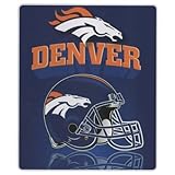 Denver Broncos Lightweight Fleece Blanket (Reflecting Helmet, 50