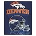 Denver Broncos Lightweight Fleece Blanket (Reflecting Helmet, 50