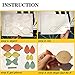 SHUANGART Reusable Bows Earrings Making Template Cutting Stencil for DIY Cards Scrapbook Photo Album Bow Ties, Add 2 pcs A5 Size Faux Leather Sheets for Free(Random Colors)