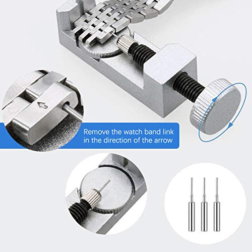 Upgraded Watch Link Removal Tool Kit, MEOZEL Watch Band Tool Link Removal Tool Watch Pin Removal