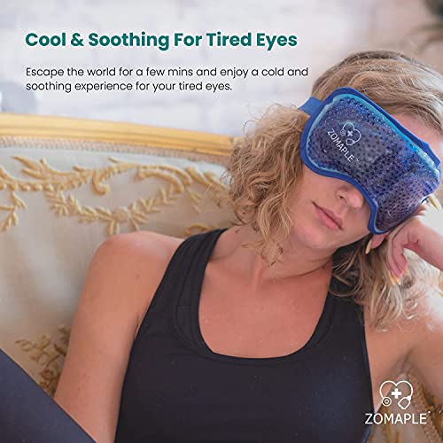 Zomaple Cooling Eye Mask Cold & Hot Gel Compress Pack for Muscle
