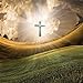 Sqailer Diamond Painting Full Square Drill Christ Theme Cross Rhinestone Embroidery for Wall Decoration 12X12 inches