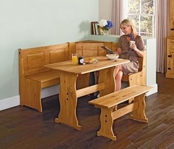 Puerto Rico 3 banco rinconera de mesa de pino Nook y ser: Amazon.es: Hogar