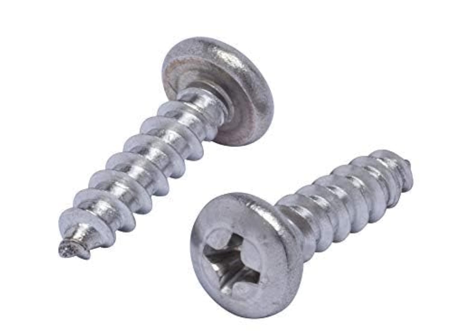 No. 10 x 1" Stainless Phillips Pan Head Wood Screws (100 Pack), 18-8 (304) Stainless Steel Commercial Grade Corrosion Resistant Choose Size by Bolt Dropper