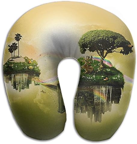 Memory Foam Neck Pillow Life Tree Comfy Soft U-Shape Travel Pillow Head Support For Travel Office Sleeping
