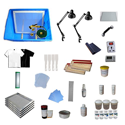 4 Color 2 Station Screen Printing Press KIt T-Shirt Printing Kit - Thumbnail 2