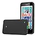 Cadorabo Case Compatible with Nokia Lumia 630 in Frost Black - Shockproof and Scratch Resistant TPU Silicone Cover - Ultra Slim Protective Gel Shell Bumper Back Skin