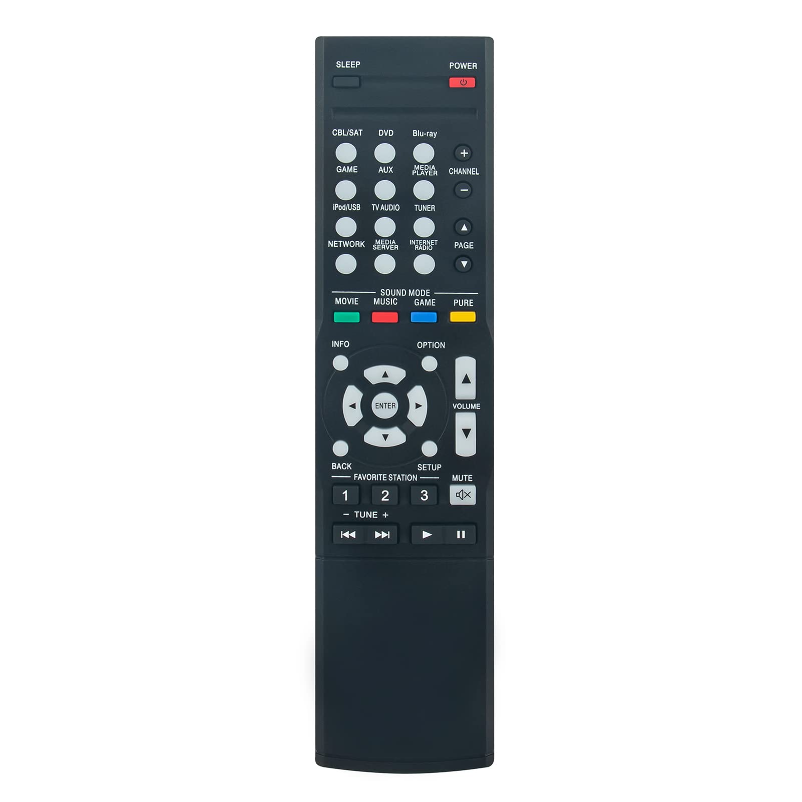 RC-1181 RC1181 Replacement Remote Compatible with Denon Audio/Video Receiver AVR-E300 AVRE300