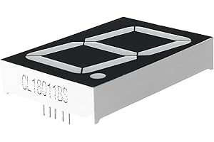 Othmro 1Pcs Common Anode LED Display Digital Tube 1 Bit 7 Segment Black 10Pin with a Good Uniform Light Output