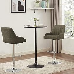VECELO Adjustable Barstools Set of 4, Counter Bar