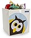 Foldable Cube Storage Bin Box for Nursery or Kids Toys (Owl)