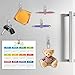 Refrigerator Magnetic Chip Bag Clips - LEYOSOV 8pcs Heavy Duty Fridge Magnet Hook with Strong Neodymium Magnet, Perfect for Food Classroom Office Photo Calendar