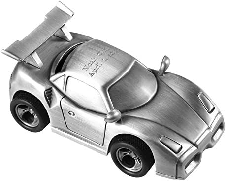 Personalist Sports Car Anti-Tarnish Brushed Nickel Custom Piggy Bank