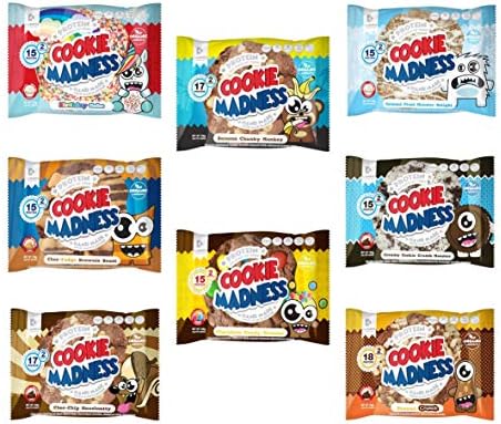 Cookie Madness Whey and Casein Protein Cookie - Mixed Box (16)