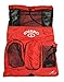 Adoretex Guard Mesh Equipment Drawstring Backpack Bag Red, Free Whistle and Lanyard (GB001) - Red/Black