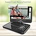 WONNIE 12.5 Inch Portable DVD Player for Car, with Rechargeable Battery, 10.5