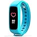 LEMFO L30T Wearable Waterproof Heart Rate Monitor Wirless Fitness Tracker Sport Wristband with Multi-Functions Activity Smart Bracelet Band Pedometer Watch for Andriod and iOS (Black)