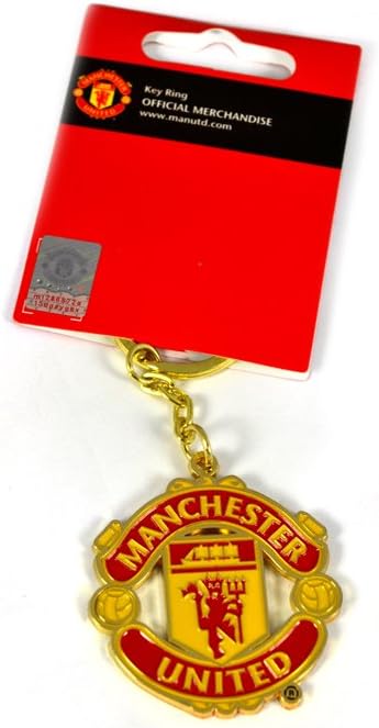 Manchester United Crest Shaped Keyring Official Brand New